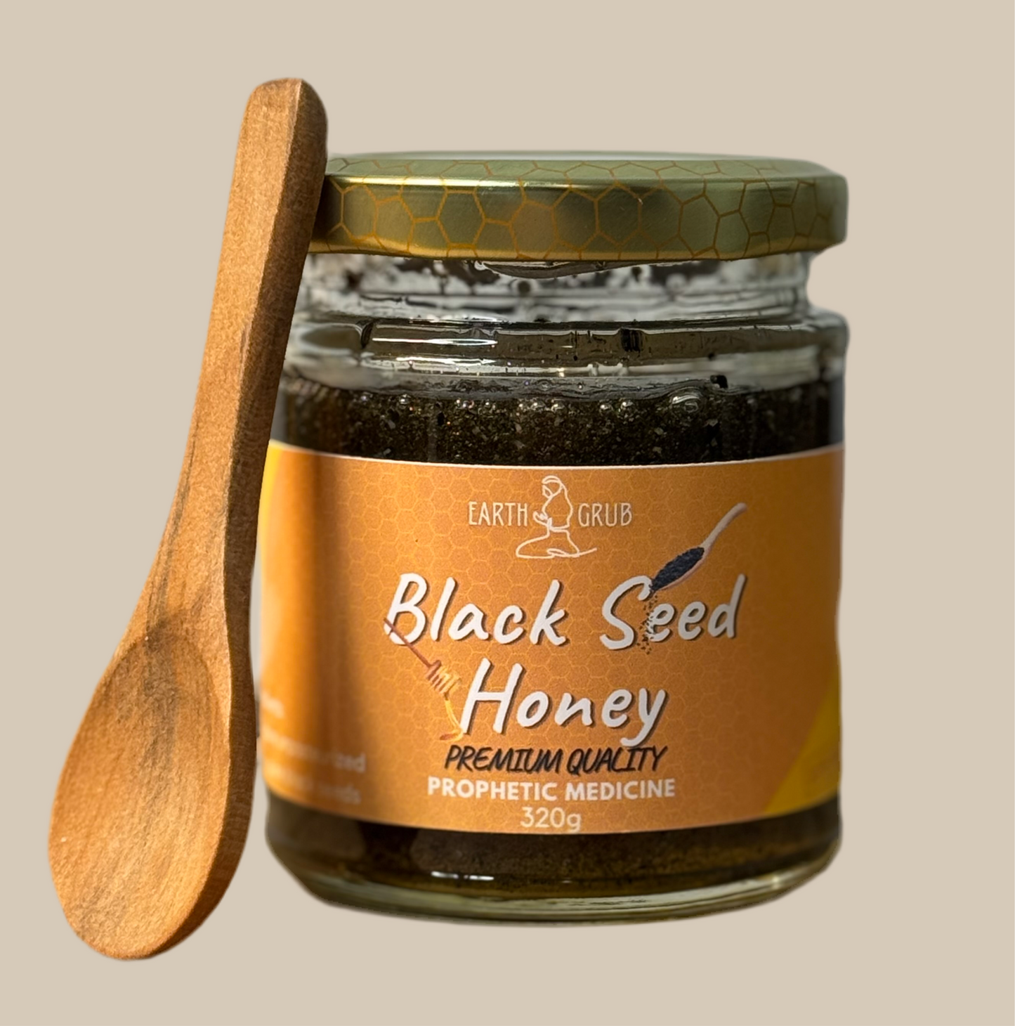 Black seed honey jar